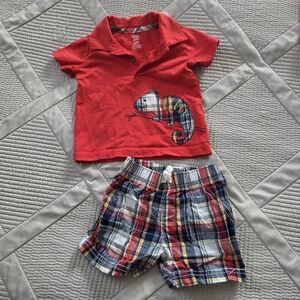🔥5 FOR $25🔥Just For You by Carters 12M Baby Boy Outfit